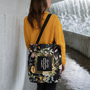 Budget Buy Monogram 1600s Hollandse Kunst Bloemmot Tote Bag