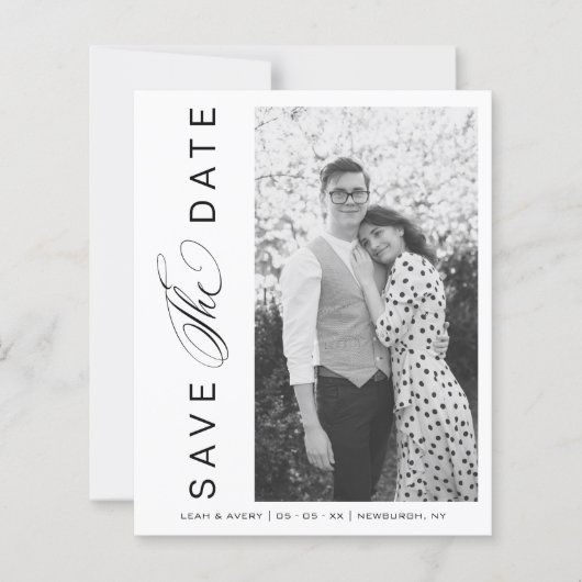 Budget BW Weddenschap Foto Wimshical Script  (Voorkant)