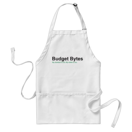 Budget Bytes Logo Apron Standaard Schort (Voorkant)