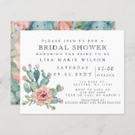 Budget Cactus Roos Bridal Shower<br><div class="desc">Budget Succulent Cactus Roos Bridal Shower Invitations</div>