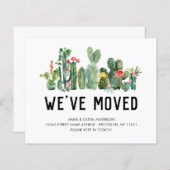 Budget Cactus We hebben de 'Home Moving Announceme (Voorkant / Achterkant)