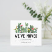 Budget Cactus We hebben de 'Home Moving Announceme (Staand voorkant)