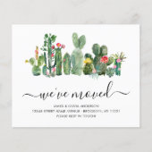 Budget Cactus We hebben nieuwe Home Moving Kaart v (Voorkant)