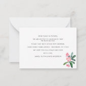 Budget Cactus We hebben nieuwe Home Moving Kaart v Notitiekaartje (Achterkant)