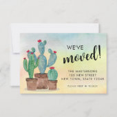 Budget Cactussen Bewegende Aankondiging Kaart (Voorkant)