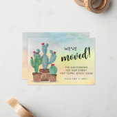 Budget Cactussen Bewegende Aankondiging Kaart (Voorkant / Achterkant in situ)