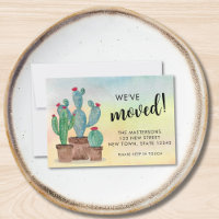 Budget Cactussen Bewegende Aankondiging Kaart