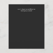 BUDGET Calla-lelies Chic Shabby Trouw Uitnodiging (Achterkant)