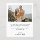 Budget Calligrafie Collage Weddenschap Bedankt Fly Flyer (Achterkant)