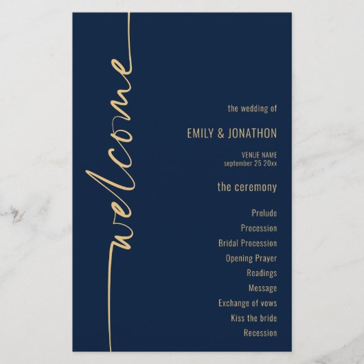 BUDGET Calligrafie - marineweddenschap (Voorkant)