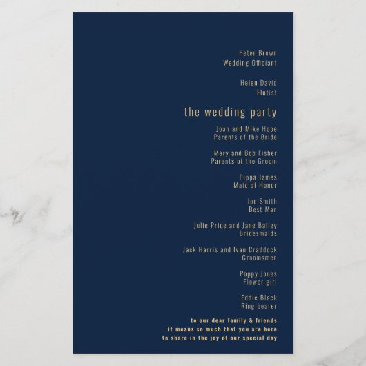 BUDGET Calligrafie - marineweddenschap (Achterkant)