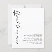 BUDGET Calligrafie QR Code Weddenschappen Evening  (Voorkant)