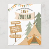 Budget Campaign Theme Outdoor Boy Birthday Party (Voorkant)