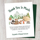 Budget Camping Woodland Baby shower Dank u