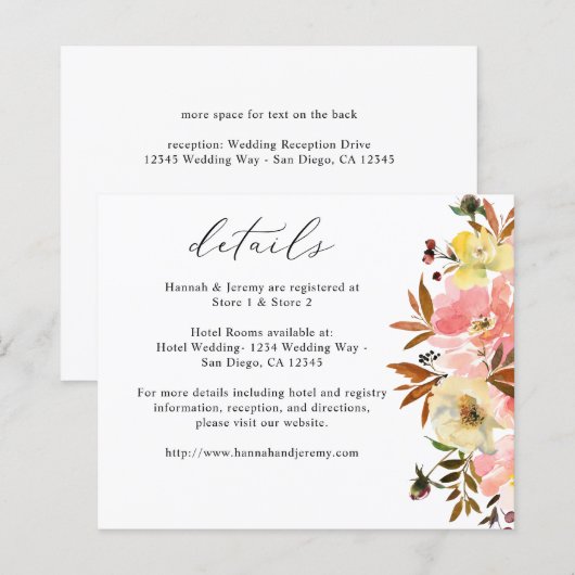 Budget Candy Roze & Gele Bloemendetails (Voorkant / Achterkant)