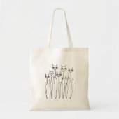Budget Canvas tas (Handgetekende katten) (Voorkant)