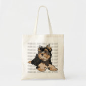 Budget Canvas tas "Hug a dog" Terrier (Voorkant)
