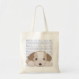 Budget Canvas tas Hug een hond FURRY BABY