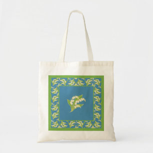  Budget Canvas tas: Lelies van de Valley, Blauw Tote Bag