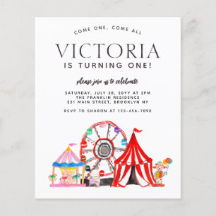 Budget Carnival Circus Festival Party Kind Birthda