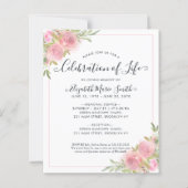 Budget Celebration of Life Pink Photo Funeral (Voorkant)