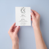 Budget Celestial Save the Date Flyer (Hand)