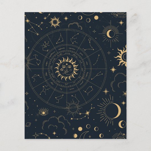 Budget Celestial Sun Moon Bride voor advies brochu Flyer (Achterkant)