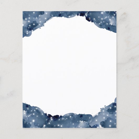 Budget Celestial Taurus Baby shower Invitation (Achterkant)