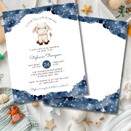 Budget Celestial Taurus Baby shower Invitation