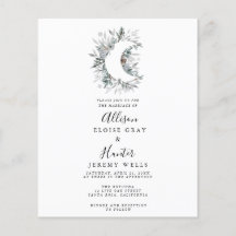 Budget Celestial Wedding Invitation Flyer