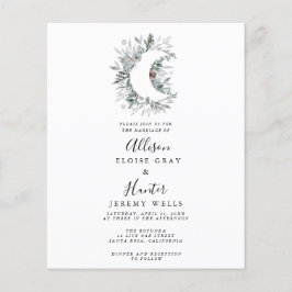 Budget Celestial Wedding Invitation Flyer