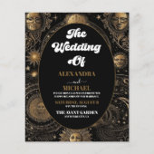 Budget Celestial Zwart Goud Bruiloft (Voorkant)