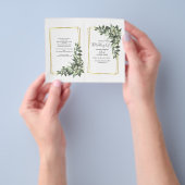 Budget ceremonie, receptie, rsvp, details flyer (Hand)