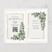 Budget ceremonie, receptie, rsvp, details flyer (Achterkant)