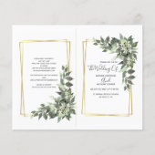 Budget ceremonie, receptie, rsvp, details flyer (Voorkant)