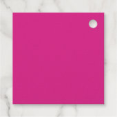 BUDGET CERISE ROZE Moderne Kern Huwelijk Bedankjes Labels (Achterkant)