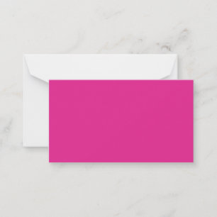 BUDGET CERISE ROZE Moderne Kern Huwelijk Notitiekaartje