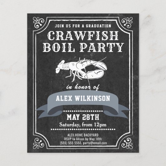 BUDGET Chalkboard 3 Foto AFSTUDEERDER Crawfish Inv (Voorkant)