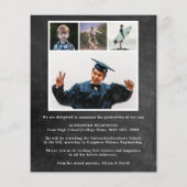 BUDGET Chalkboard 4 Foto AFSTUDEERDER BBQ Uitnodig (Achterkant)