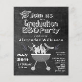 BUDGET Chalkboard 4 Foto AFSTUDEERDER BBQ Uitnodig (Voorkant)