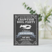 BUDGET Chalkboard AFSTUDEERDER Crawfish Boil Uitno (Staand voorkant)