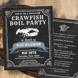 BUDGET Chalkboard AFSTUDEERDER Crawfish Boil Uitno