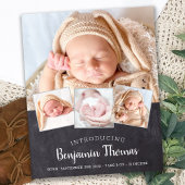 Budget Chalkboard Baby 4 Foto geboorte Dank u