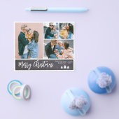 Budget Chalkboard Collage Snowy Kerstfeestdag Flyer (Enkel)