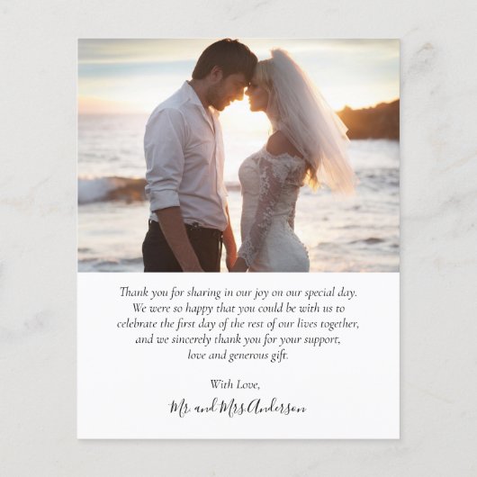 Budget Chalkboard Collage Weddenschap Hartelijk da (Achterkant)