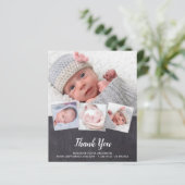 Budget Chalkboard New Baby 4 Foto Hartelijk dank (Staand voorkant)