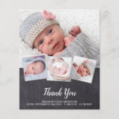 Budget Chalkboard New Baby 4 Foto Hartelijk dank (Voorkant)