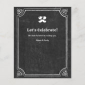 BUDGET Chalkboard Vaderdag BBQ Party nodigt uit (Achterkant)