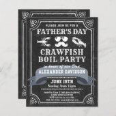 BUDGET Chalkboard Vaderdag Crawfish Innodiging (Voorkant / Achterkant)