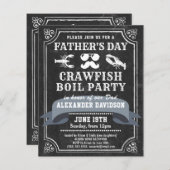 BUDGET Chalkboard Vaderdag Fotouitnodiging (Voorkant / Achterkant)